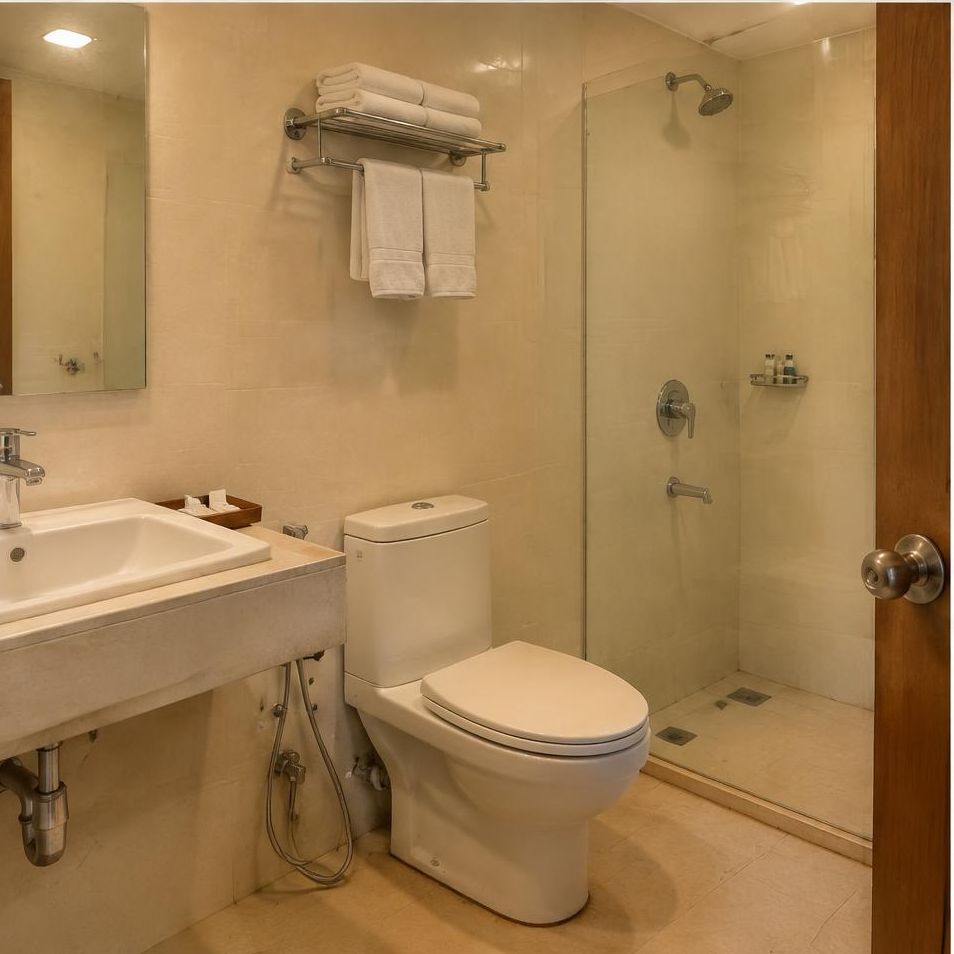 Private bathroom of the illustrative family-ac room