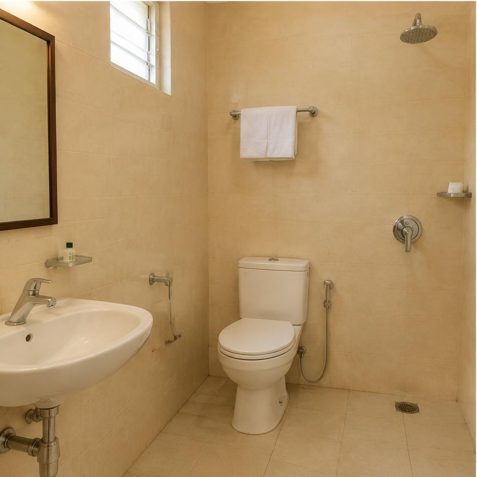 Private bathroom of the illustrative standard-nonac room